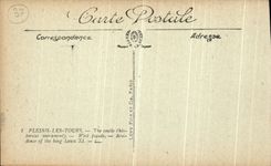 CPA Plessis Les Tours Le Chateau Facade Quest