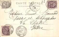 VINTAGE POSTCARD Surroundings De Montbazon Viaduct of Mounts