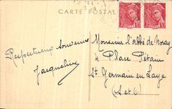 CPA Bourgueil Entree de l Abbaye 