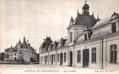 POSTAL de la VENDIMIA que el castillo de Chenonceaux Commun funciona con