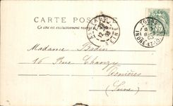 POSTAL D vista Chenonceaux de la VENDIMIA junto