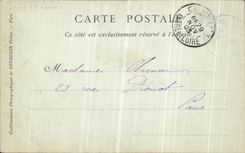 POSTAL Castle De Chenonceaux de la VENDIMIA la torre y el callejon grande