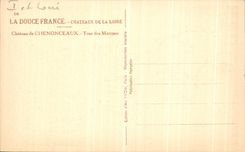 VINTAGE POSTCARD Chenonceaux the Castle Turn Of Margues