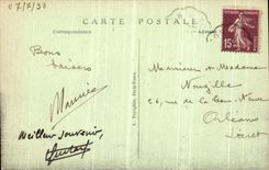 POSTAL Chenonceaux de la VENDIMIA el castillo y los jardines