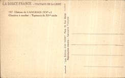 CPA Langeais Le Chateau Chambre a Coucher Tapisserie du 15eme Siecle 