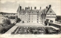 CPA Langeais Le Chateau Facade Interieure 