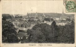 CPA Langeais L Eglise et le Chateau 
