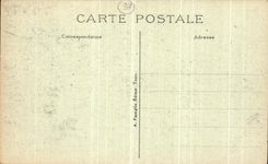 POSTAL Azay de la VENDIMIA la cortina el museo de la carretera principal del castillo Renacimiento del ataque frontal meridional del este