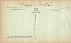 POSTAL Azay de la VENDIMIA la cortina el castillo L Indre