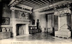 POSTAL Azay de la VENDIMIA el cuarto nacional del castillo de la cortina del rey