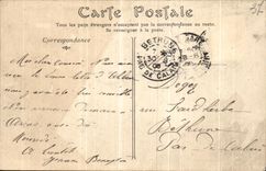 Loaches de la POSTAL de la VENDIMIA la puerta de Cordeliers y del castillo real