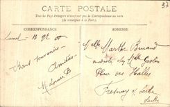 Loaches de la POSTAL de la VENDIMIA el castillo real D oratoria Anne de Bretana