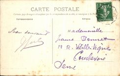 CPA Sainte Genevieve Bois de Mouchy Carrefour Courval