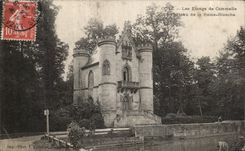 POSTAL Coye Etanges de Commelie de la VENDIMIA el castillo de la reina blanca