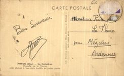 VINTAGE POSTCARD Boundary line the Cathedral Vault of the Virgin