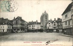 VINTAGE POSTCARD Noyon Places At Corn