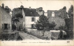 VINTAGE POSTCARD Senlis ruins of the castle of Thiers