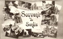 VINTAGE POSTCARD To remember of Senlis