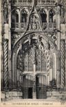 VINTAGE POSTCARD Cathedral of Senlis Southern Gate