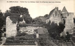 VINTAGE POSTCARD Senlis Viellie Turn of the Castle Henri IV and House Gabrielle D Estrees