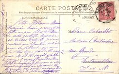 VINTAGE POSTCARD Senlis Ruins of the old Castle the vault Mr  the count Turquet of the Woodwork