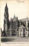 VINTAGE POSTCARD Senlis the Cathedral Western Frontage