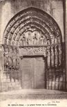 VINTAGE POSTCARD Senlis the Large Gate of the Cathedral