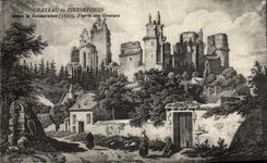 CPA Chateau de Pierrefonds avant sa Restauration 1830 d apres une Gravure