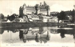 CPA Chateau de Pierrefonds et l Etang Cote Ouest