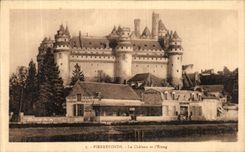 CPA Pierrefonds Le Chateau et L Etang Restaurant