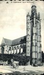VINTAGE POSTCARD Compiegne Church St Jacques