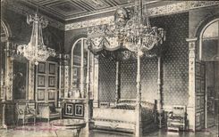VINTAGE POSTCARD Compiegne Castle Room of L lmperatrice