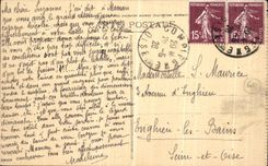 VINTAGE POSTCARD Compiegne Monument raised with the memory of the children of Compiegne