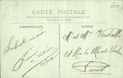 VINTAGE POSTCARD Compiegne the castle Kiosk of music in the Park