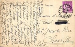 VINTAGE POSTCARD Compiegne Cassine Old woman