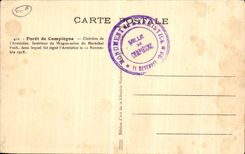 VINTAGE POSTCARD Drill Of Compiegne Clearing of L Interior Armistice of the Coach Living room