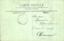 VINTAGE POSTCARD Compiegne Large Reception room of the Ladies D Honor