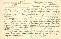 VINTAGE POSTCARD Compiegne Living room of Music