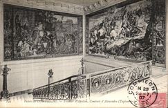 VINTAGE POSTCARD Palate of Compiegne Staircase D Apollo Combat D Alexandre Tapisseries