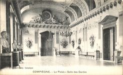 VINTAGE POSTCARD Compiegne the Palate Room of the Guards