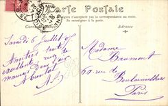 VINTAGE POSTCARD Palate of Compiegne Living room of the Ushers