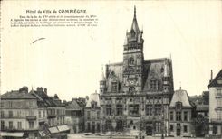 VINTAGE POSTCARD Town hall of Compiegne