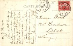 VINTAGE POSTCARD Town hall of Compiegne