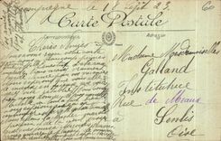 La POSTAL ENV de la VENDIMIA del castillo de Compiegne de Francport o es cabina Militaria aleman plenipotenciario