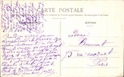 Castillo de la POSTAL de la VENDIMIA de Francia L portuario entrada del parque