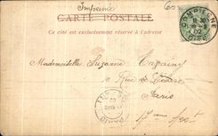 VINTAGE POSTCARD Compiegne Festivals of Reception of the Tsar September 1901 the departure for Rome Russia Nicolas II