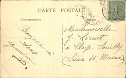 VINTAGE POSTCARD Grenoble View of L green Island the Mug and the Alps