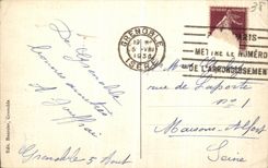 VINTAGE POSTCARD Grenoble View and Moucherotte Seen from of the Garden of the Dolphins