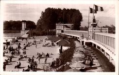 CPA Plage de Lys Chantilly a Boran Un Coin de la Plage et les Cabines