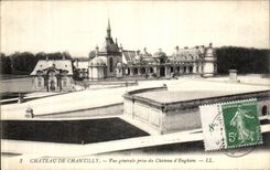 CPA Chateau De Chantilly Vue generale prise du Chateau d Enghien